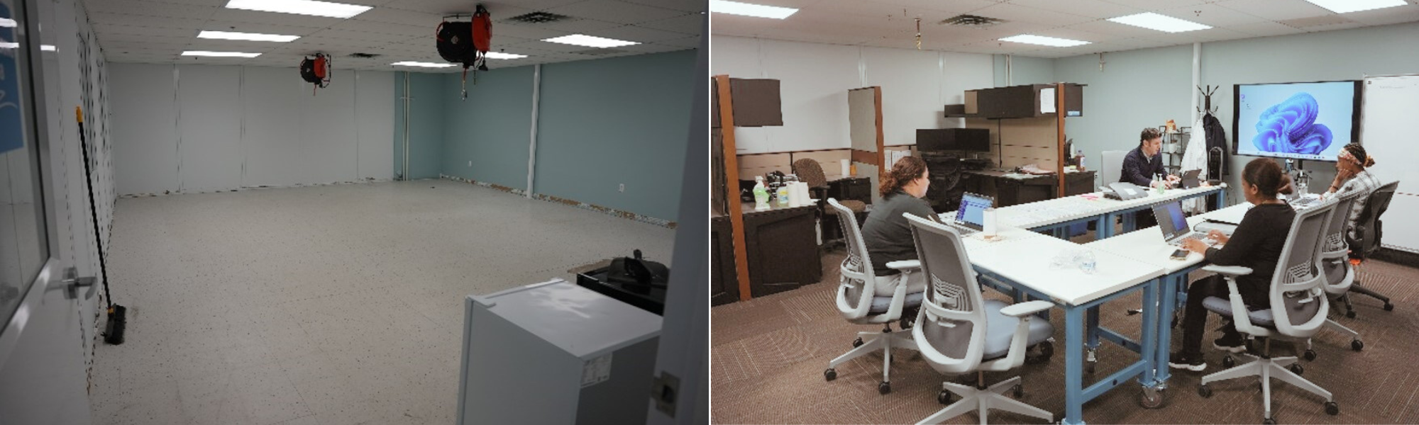 Before & After Training Room