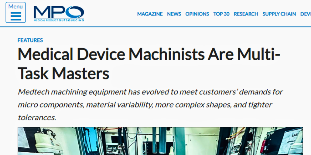 Medical Device Machinists Are Multi-Task Masters